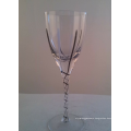 Haonai eco-friendly mosaic glass decorated glass goblet mouth blown glass for decoration